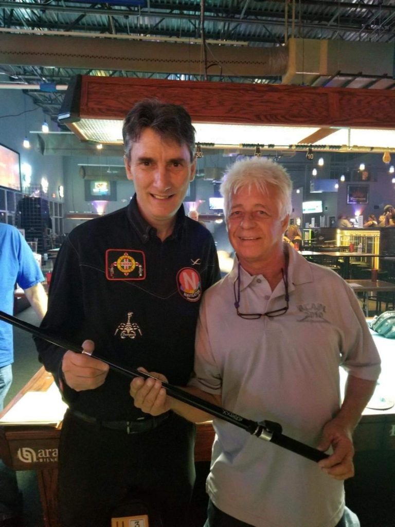 Player with cue